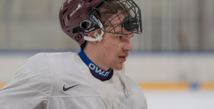 Latvijas izlases pirmais treniņš pirms "Deutschland Cup"