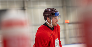 Latvijas izlases pirmais treniņš pirms "Deutschland Cup"