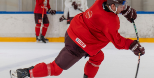 Team Latvia first practices before "Deutschland Cup"