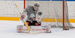 Team Latvia first practices before "Deutschland Cup"