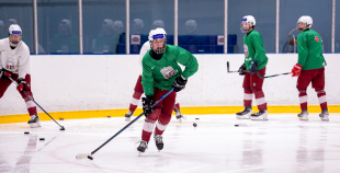 Latvijas U18 izlases treniņš pirms turnīra Slovākijā