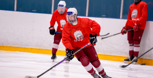 Latvijas U18 izlases treniņš pirms turnīra Slovākijā