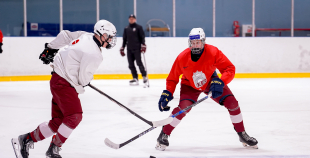 Latvijas U18 izlases treniņš pirms turnīra Slovākijā