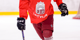 Latvijas U18 izlases treniņš pirms turnīra Slovākijā
