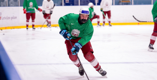 Latvijas U18 izlases treniņš pirms turnīra Slovākijā