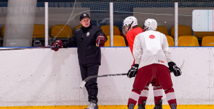 Latvijas U18 izlases treniņš pirms turnīra Slovākijā