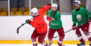 Latvijas U18 izlases treniņš pirms turnīra Slovākijā