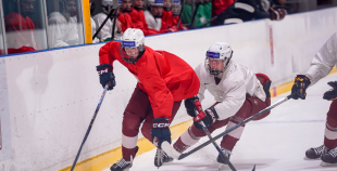 Latvijas U18 izlases treniņš pirms turnīra Slovākijā