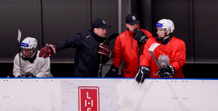 Latvijas U18 izlases treniņš pirms turnīra Slovākijā