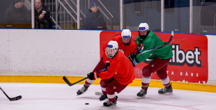 Latvijas U18 izlases treniņš pirms turnīra Slovākijā