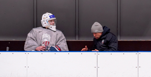 Latvijas U18 izlases treniņš pirms turnīra Slovākijā