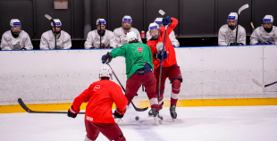 Latvijas U18 izlases treniņš pirms turnīra Slovākijā