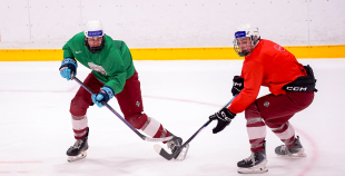 Latvijas U18 izlases treniņš pirms turnīra Slovākijā