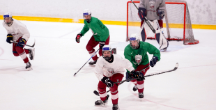 Latvijas U18 izlases treniņš pirms turnīra Slovākijā