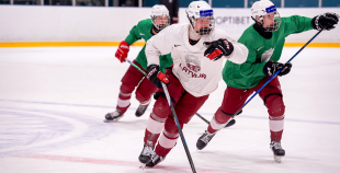 Latvijas U18 izlases treniņš pirms turnīra Slovākijā