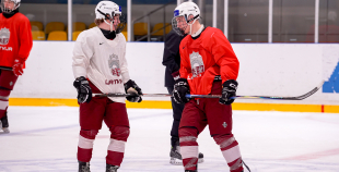 Latvijas U18 izlases treniņš pirms turnīra Slovākijā