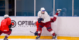Latvijas U18 izlases treniņš pirms turnīra Slovākijā