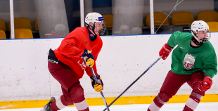 Latvijas U18 izlases treniņš pirms turnīra Slovākijā