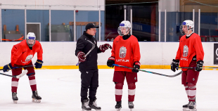 Latvijas U18 izlases treniņš pirms turnīra Slovākijā