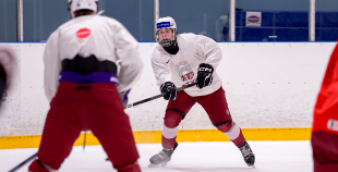 Latvijas U18 izlases treniņš pirms turnīra Slovākijā
