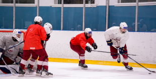 Latvijas U18 izlases treniņš pirms turnīra Slovākijā