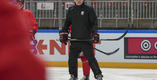 LAT hokeja izlases treniņš, Xiaomi arēnā, 9.04.2026.