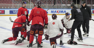 LAT hokeja izlases treniņš, Xiaomi arēnā, 9.04.2026.