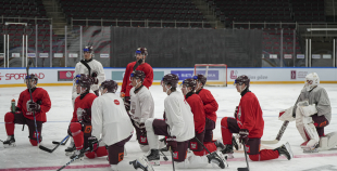 LAT hokeja izlases treniņš, Xiaomi arēnā, 9.04.2026.