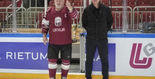 Veterānu 50, 50+ apbalvošana, LAT veterānu - LTU veterānu spēle, 9.04.2026.