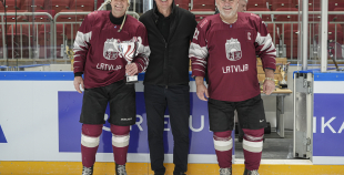 Veterānu 50, 50+ apbalvošana, LAT veterānu - LTU veterānu spēle, 9.04.2026.