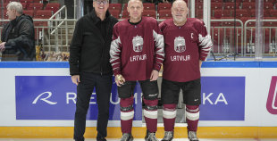 Veterānu 50, 50+ apbalvošana, LAT veterānu - LTU veterānu spēle, 9.04.2026.