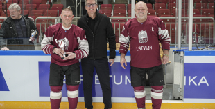 Veterānu 50, 50+ apbalvošana, LAT veterānu - LTU veterānu spēle, 9.04.2026.