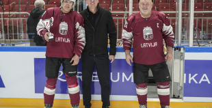 Veterānu 50, 50+ apbalvošana, LAT veterānu - LTU veterānu spēle, 9.04.2026.