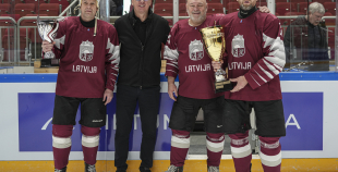 Veterānu 50, 50+ apbalvošana, LAT veterānu - LTU veterānu spēle, 9.04.2026.