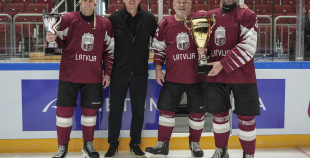 Veterānu 50, 50+ apbalvošana, LAT veterānu - LTU veterānu spēle, 9.04.2026.