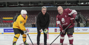 Veterānu 50, 50+ apbalvošana, LAT veterānu - LTU veterānu spēle, 9.04.2026.