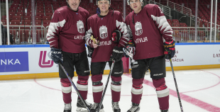 Veterānu 50, 50+ apbalvošana, LAT veterānu - LTU veterānu spēle, 9.04.2026.