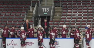 Veterānu 50, 50+ apbalvošana, LAT veterānu - LTU veterānu spēle, 9.04.2026.