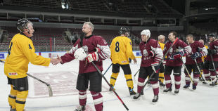 Veterānu 50, 50+ apbalvošana, LAT veterānu - LTU veterānu spēle, 9.04.2026.