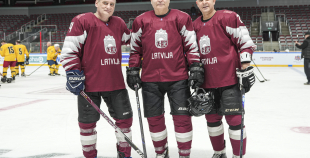 Veterānu 50, 50+ apbalvošana, LAT veterānu - LTU veterānu spēle, 9.04.2026.