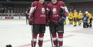 Veterānu 50, 50+ apbalvošana, LAT veterānu - LTU veterānu spēle, 9.04.2026.