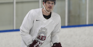 LAT hokeja izlases pēdējais treniņš, pirms došanās uz OS, 4.02.2026.