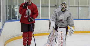 LAT hokeja izlases pēdējais treniņš, pirms došanās uz OS, 4.02.2026.