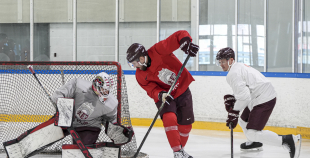 LAT hokeja izlases pēdējais treniņš, pirms došanās uz OS, 4.02.2026.