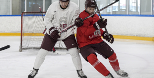 LAT hokeja izlases pēdējais treniņš, pirms došanās uz OS, 4.02.2026.