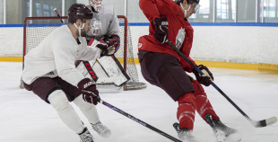 LAT hokeja izlases pēdējais treniņš, pirms došanās uz OS, 4.02.2026.