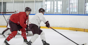 LAT hokeja izlases pēdējais treniņš, pirms došanās uz OS, 4.02.2026.