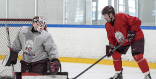 LAT hokeja izlases pēdējais treniņš, pirms došanās uz OS, 4.02.2026.