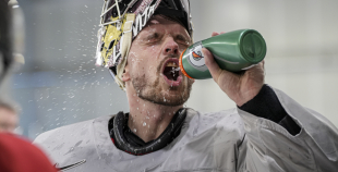 LAT hokeja izlases pēdējais treniņš, pirms došanās uz OS, 4.02.2026.