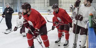 LAT hokeja izlases pēdējais treniņš, pirms došanās uz OS, 4.02.2026.